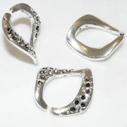 Perles métal Anneau Carré