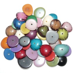 Tagua Perle Disque bombé