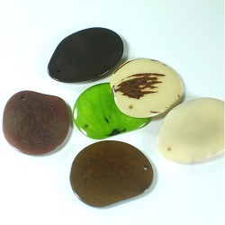 Tagua Pendentif Zébré