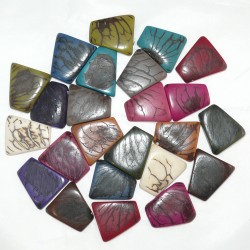 Tagua Perle Pendentif Trapéze